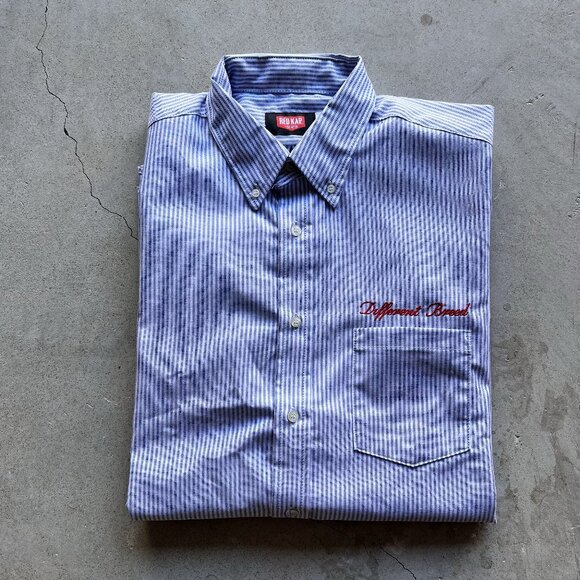 Different Breed Striped Button down Short Sleeve Shirt . work shirt - Picture 1 of 2